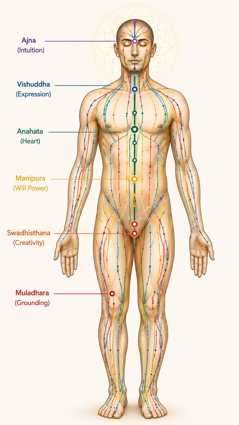Bioenergy, Ayurveda, Meridians & Marma Points