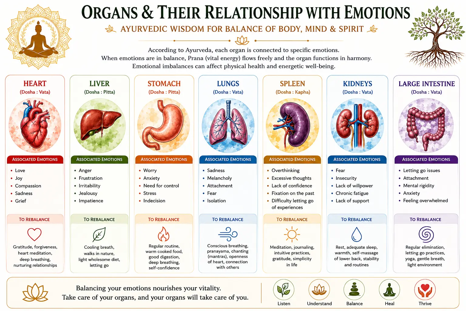 Energy Balance of Organs & Emotions